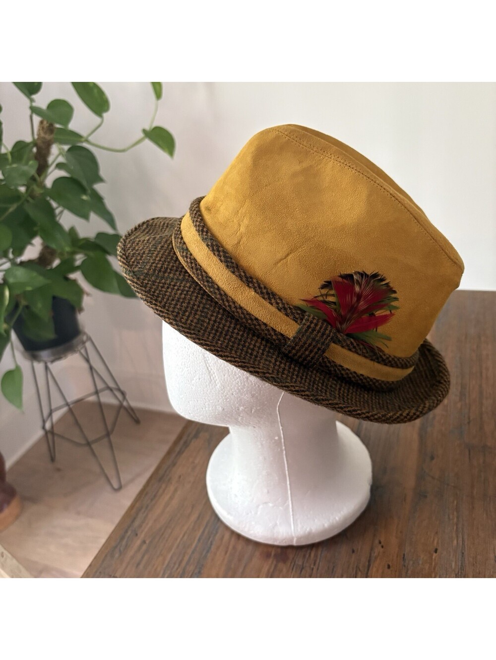 VTG Dobbs Genuine Suede Leather Hat Fifth 5th Avenue New York Fedora Mens 7 1/8